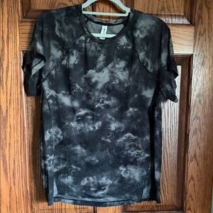 Athleta Black Tie-Dye Women's Top